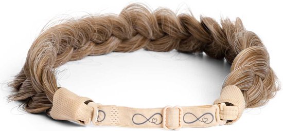 Infinity Braids - Viènne Messy Braid - Haarband - Haarband Dames - Haarbanden - Haarband Meisje - Viènne Marshmellow Roast