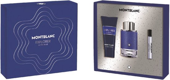 Montblanc Explorer Ultra Blue Eau de Perfume Spray 100ml Set 3 Pieces