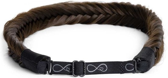 Infinity Braids - Jolie Fishtail Braid - Haarband - Haarband Dames - Haarbanden - Haarband Meisje - Jolie Mocha-Chino
