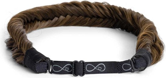 Infinity Braids - Jolie Fishtail Braid - Haarband - Haarband Dames - Haarbanden - Haarband Meisje - Jolie Copper Bronze