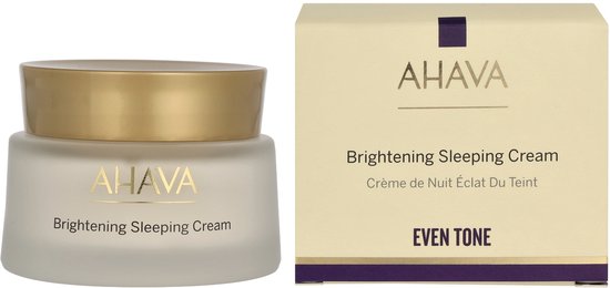 AHAVA voedende Nachtcréme – Voed de huid overnacht – Verheldert en egaliseert de huid – Verminderd fijne lijntjes en donkere kringen – VEGAN – Alcohol- en parabenenvrij – 50ml