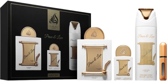 Lattafa Pride Peace & Love Eau de Parfum Giftset - Bloemige geur voor dames en heren