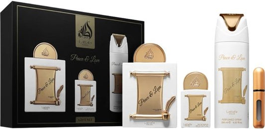 Lattafa Pride Peace & Love Eau de Parfum Giftset - Bloemige geur voor dames en heren