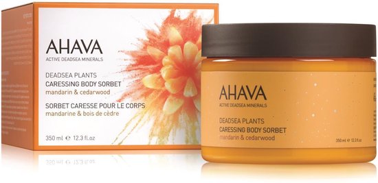 AHAVA Lichaamssorbet | Hydraterend & Verfrissend | Verbetert Soepelheid | Energieke Mandarijn Cederhout Geur | Lotion voor Mannen & Vrouwen | Body Cre