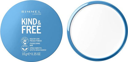 Rimmel London KIND & FREE Vegan Pressed Powder Gezichtspoeder 01 Translucent