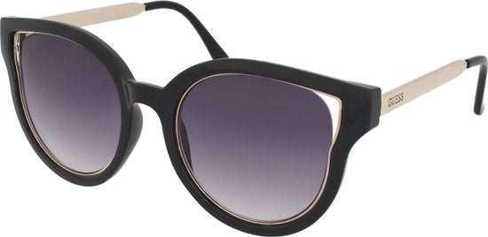 Guess - GF0323 - Zonnebril - Dames - Zwart - Paarse lens