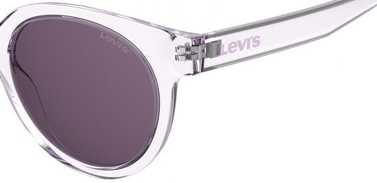 Levi's Zonnebril 1009/s Cat.3 Rond Polyamide Transparat/paars