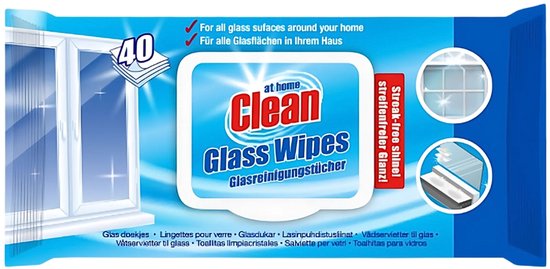 At Home Clean Hygiënische doekjes - Glas - 4 stuks