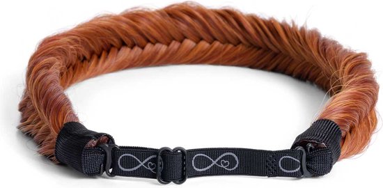 Infinity Braids - Jolie Fishtail Braid - Haarband - Haarband Dames - Haarbanden - Haarband Meisje - Jolie Fire Dash