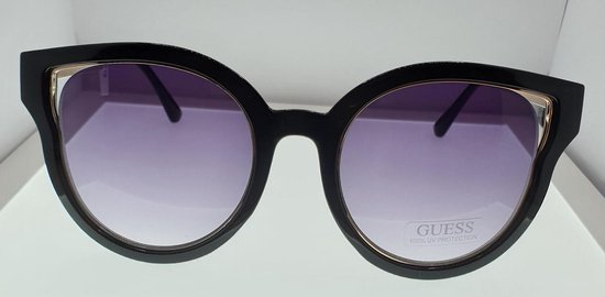 Guess - GF0323 - Zonnebril - Dames - Zwart - Paarse lens