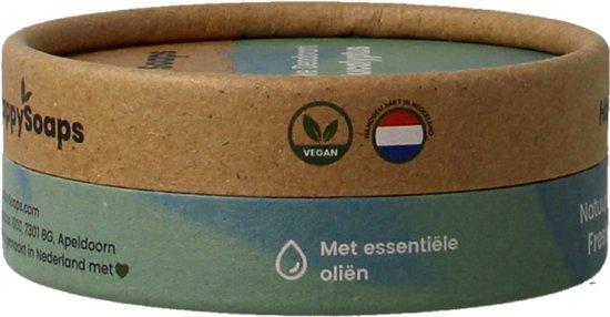 HappySoaps Natuurlijke Deodorant - Fresh Eucalyptus & Lemongrass - Energieke Geurexplosie - 100% Plasticvrij, Vegan & Natuurlijk - 50gr