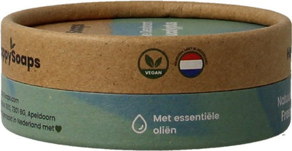 HappySoaps Natuurlijke Deodorant - Fresh Eucalyptus & Lemongrass - Energieke Geurexplosie - 100% Plasticvrij, Vegan & Natuurlijk - 50gr