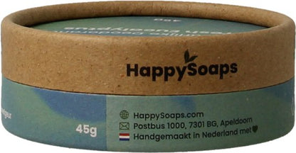 HappySoaps Natuurlijke Deodorant - Fresh Eucalyptus & Lemongrass - Energieke Geurexplosie - 100% Plasticvrij, Vegan & Natuurlijk - 50gr