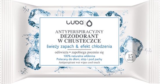 Antiperspirantdoekjes Frisse Geur & Verkoelend Effect 15st