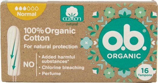 o.b. tampons Organic Cotton Normal 16 stuks