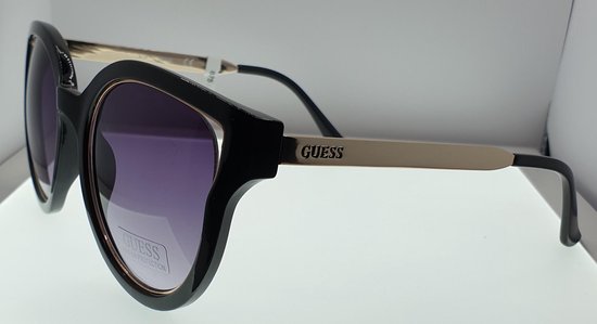 Guess - GF0323 - Zonnebril - Dames - Zwart - Paarse lens