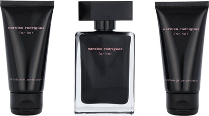 Narciso Rodriguez for Her eau de toilette 50 ml + body lotion 50 ml + shower gel 50 ml - Geschenkset Dames