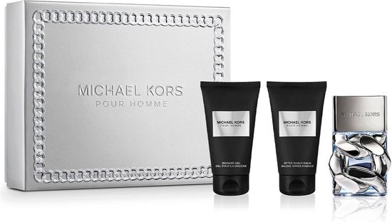 Michael Kors pour Homme Giftset - 50 ml eau de parfum spray + 50 ml aftershave balm + 50 ml showergel - cadeauset voor heren