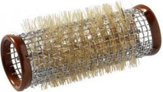 HairCare - Watergolf draadrollers - Metaal - 25 mm - 12 stuks - Kapper - Haarstyling - Haar - Bruin
