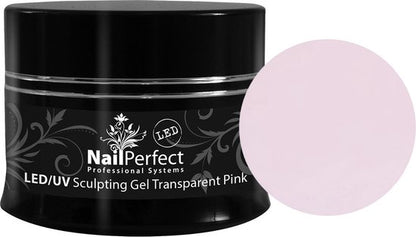 NailPerfect LED/UV Sculpting Gel Transparent Pink - 45gr