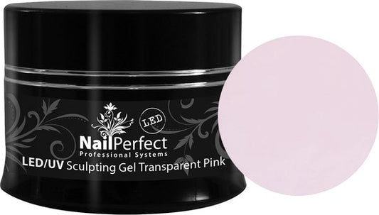 NailPerfect LED/UV Sculpting Gel Transparent Pink - 45gr