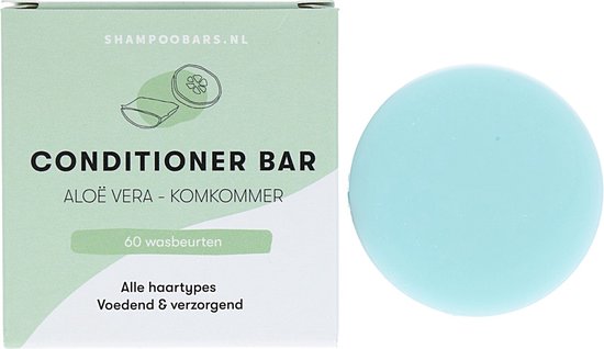 ShampooBars - Conditioner Bar Aloë Vera - Komkommer voor alle haartypes - 45g