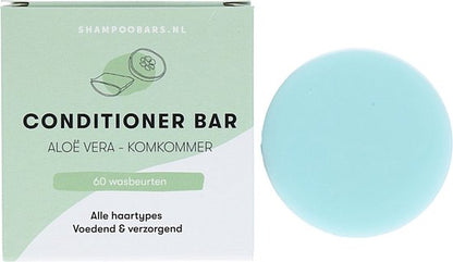 ShampooBars - Conditioner Bar Aloë Vera - Komkommer voor alle haartypes - 45g