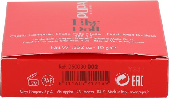 Pupa - Like A Doll Compact Powder - 002 Sublime Nude