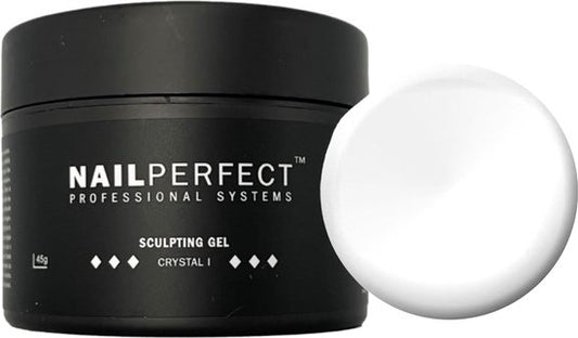 NailPerfect LED/UV Sculpting Gel Crystal I - 45gr