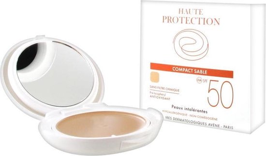 Avène Zon Compact Crème Sable SPF50 - Zonnebrand - 10 ml