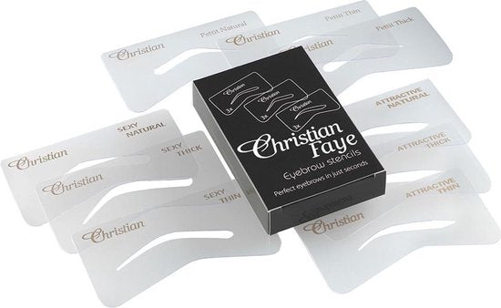 Christian Faye Eyebrow stencil set SPA 1 Set