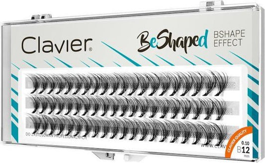 Clavier BeShaped Wimperextensions 12mm. B-Curl