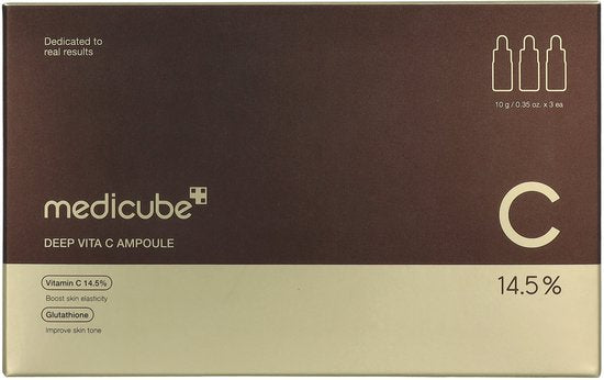 Medicube - 3x10ml - Deep Vita C Ampoule Set - 14,5% - Hydraterend - Dark Spots - Anti Age - Vitamine C - Refill Bottles - Korean Skincare