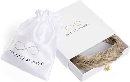 Infinity Braids - Jolie Fishtail Braid - Haarband - Haarband Dames - Haarbanden - Haarband Meisje - Jolie Satin Caramel