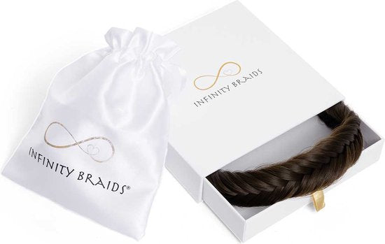 Infinity Braids - Jolie Fishtail Braid - Haarband - Haarband Dames - Haarbanden - Haarband Meisje - Jolie Mocha-Chino