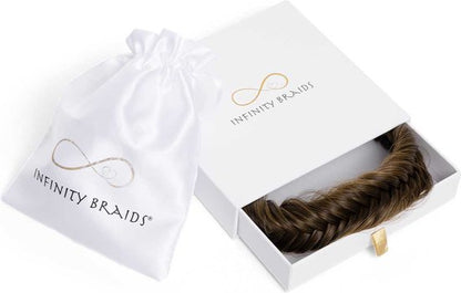 Infinity Braids - Jolie Fishtail Braid - Haarband - Haarband Dames - Haarbanden - Haarband Meisje - Jolie Copper Bronze