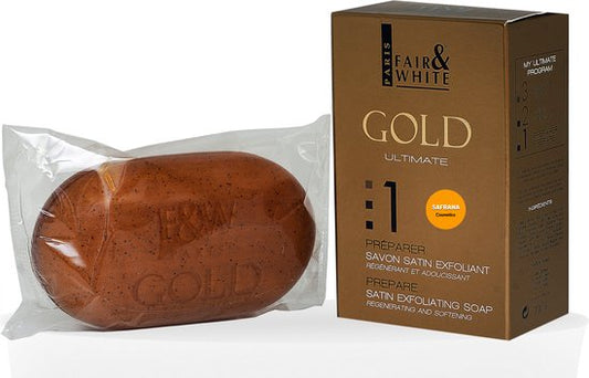 Fair and White Gold Satin Exfoliating Soap 200 g