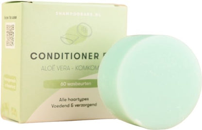 ShampooBars - Conditioner Bar Aloë Vera - Komkommer voor alle haartypes - 45g