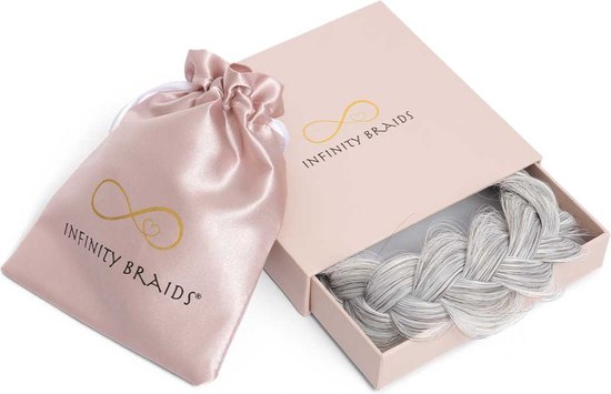 Infinity Braids - Viènne Messy Braid - Haarband - Haarband Dames - Haarbanden - Haarband Meisje - Messy Braid Viènne Iced Gold