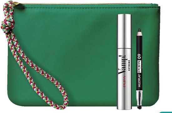 Pupa Vamp! Extreme Makeup Set 12.8 ml - Mascara #010 Vamp! 12ml / Multiplay Pen #09 Deep Black 0,8gr/Bag