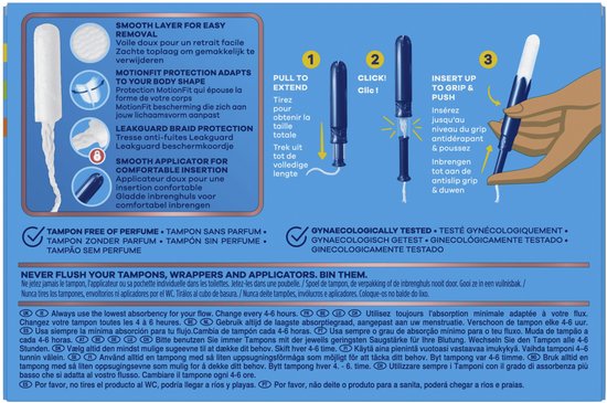 Tampax Pearl Compak Regular Tampons Met Inbrenghuls x36