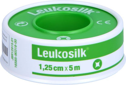 Leukosilk Gevoelige Huid | 5 m x 1.25 cm | Pleisters