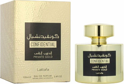 Lattafa - Confidential private gold eau de parfum 100ml