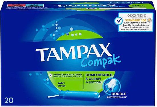 Tampax Tampons Compak Super - 20 stuks