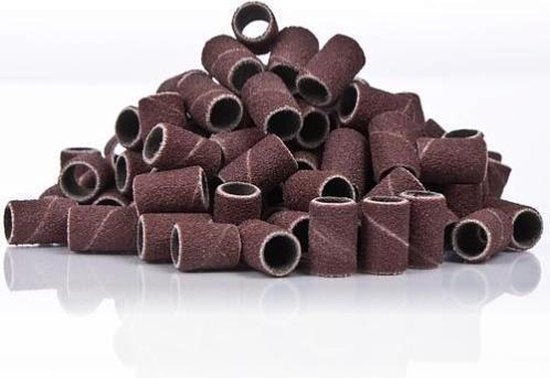SUNONE Schuurrolletjes Nagelfrees Grit 120 . Fijn . – 10mm - 50 stuks