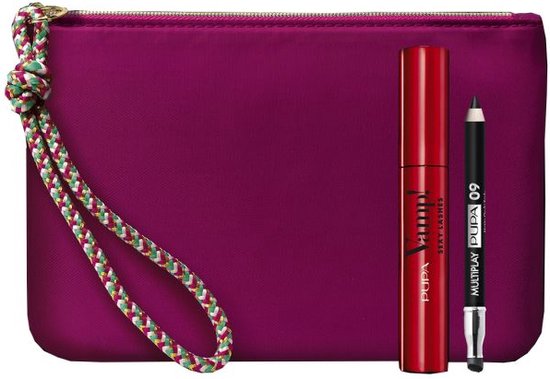 Pupa Vamp! Sexy Lashes Makeup Set 12.8 ml - Mascara #011 Sexy Black 12ml/Multiplay Pen #09 Deep Black 0,8gr/Bag