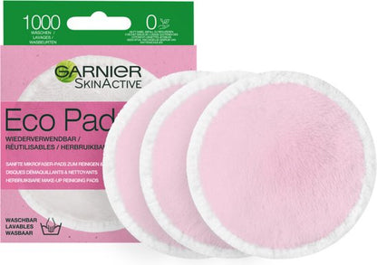SkinActive Herbruikbare Wattenschijfjes 3 Stuks Duurzame Gezichtsreiniging