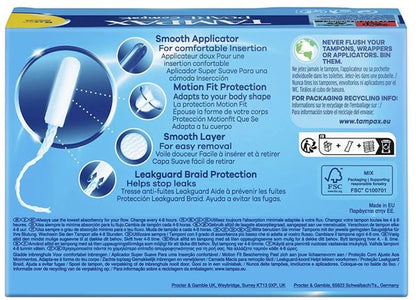 Tampax Pearl Compak Regular Tampons Met Inbrenghuls x36