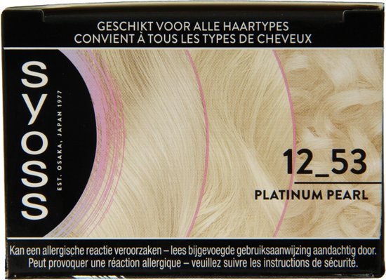Syoss Baseline Haarverf 12-53 PLATINUM PEARL
