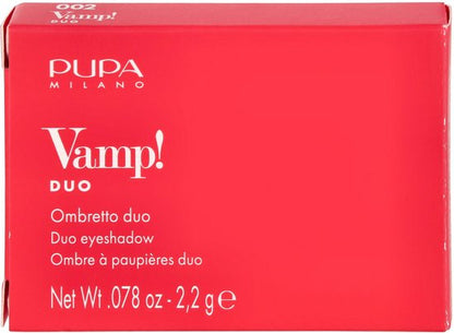 PUPA Milano Vamp! Compact Duo Oogschaduw 002 Pink Earth - 2,2 gr